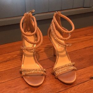 Jessica Simpson Jamalee strappy heels pink 5.5